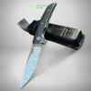 ЯГУАР ІІ складаний ніж ручної роботи майстра ANDROSHCHUK KNIVES, купити замовити в Україні, сталь - Damasteel, 63 HRC